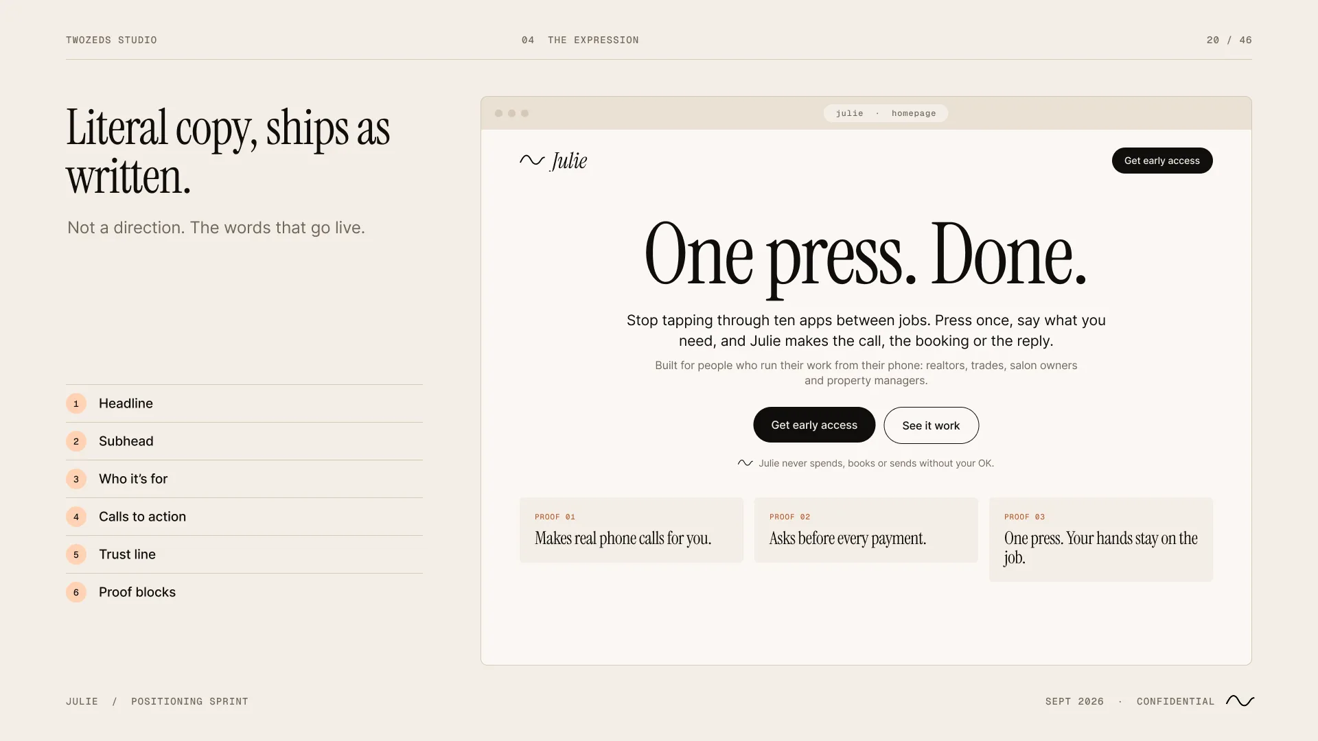 Julie website
